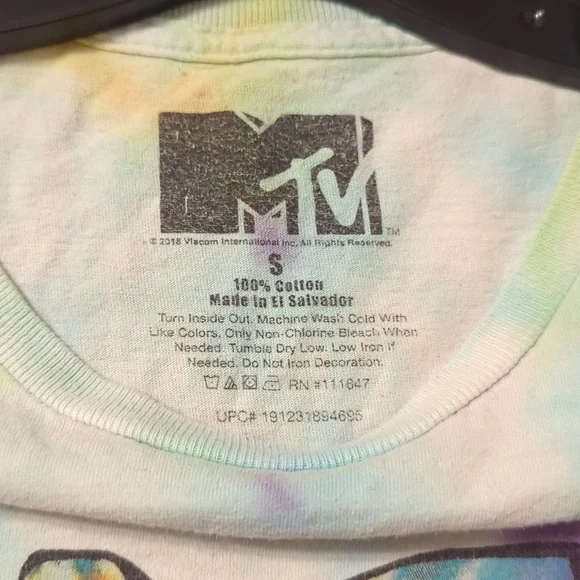 MTV Multicolor Tie-Dye Tee - Picture 6 of 6